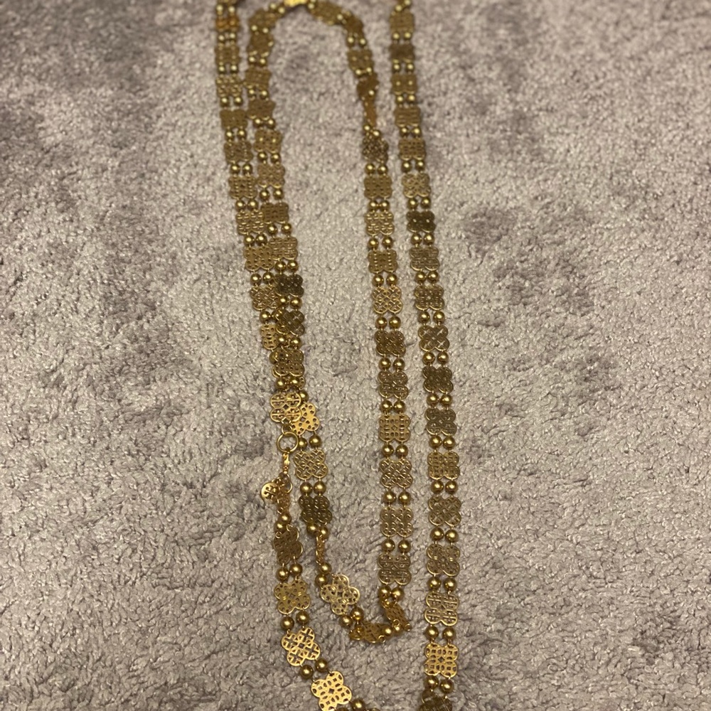 Tory Burch costume gold necklace